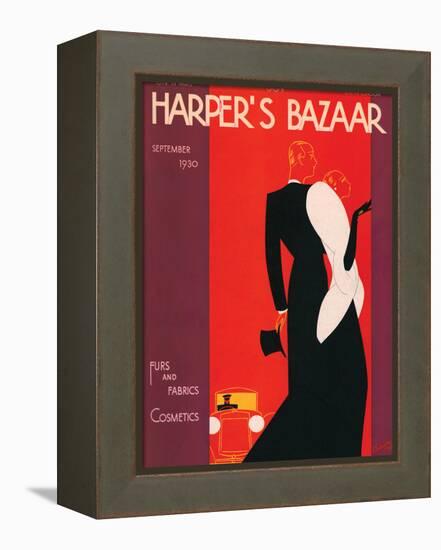 Harper's Bazaar, September 1930-null-Framed Stretched Canvas