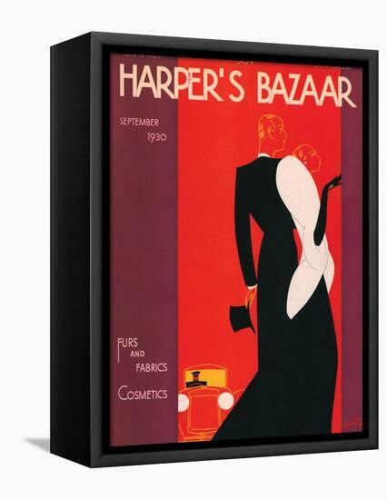 Harper's Bazaar, September 1930-null-Framed Stretched Canvas