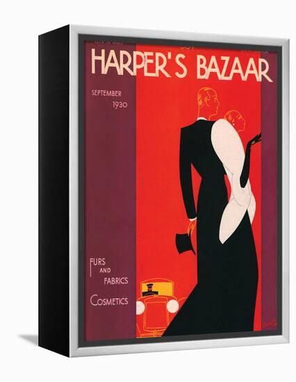 Harper's Bazaar, September 1930-null-Framed Stretched Canvas