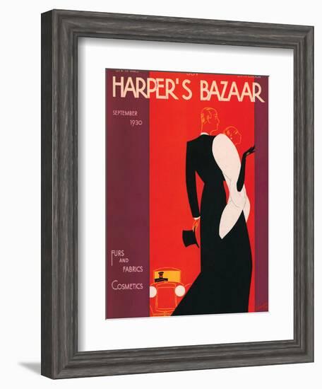 Harper's Bazaar, September 1930-null-Framed Art Print