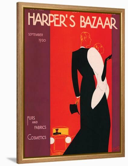 Harper's Bazaar, September 1930-null-Framed Stretched Canvas