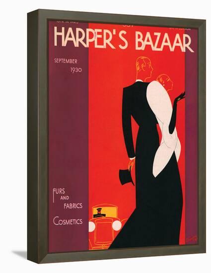 Harper's Bazaar, September 1930-null-Framed Stretched Canvas