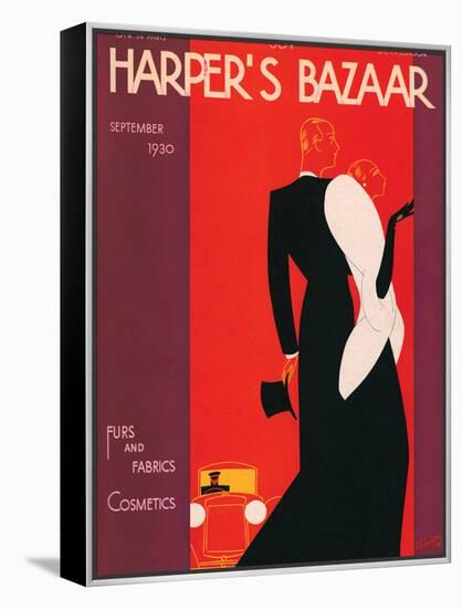 Harper's Bazaar, September 1930-null-Framed Stretched Canvas