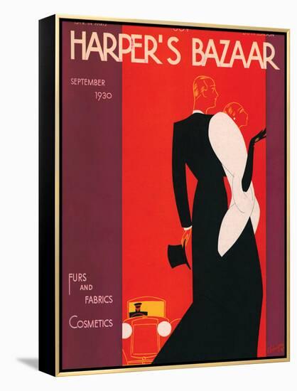 Harper's Bazaar, September 1930-null-Framed Stretched Canvas