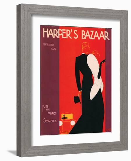 Harper's Bazaar, September 1930-null-Framed Art Print