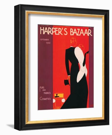 Harper's Bazaar, September 1930-null-Framed Premium Giclee Print