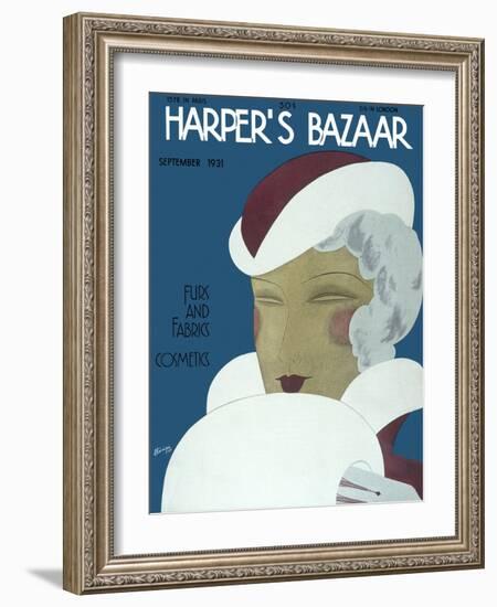 Harper's Bazaar, September 1931-null-Framed Art Print