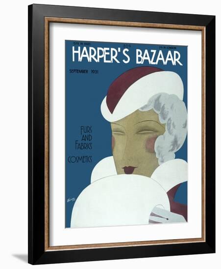 Harper's Bazaar, September 1931-null-Framed Art Print