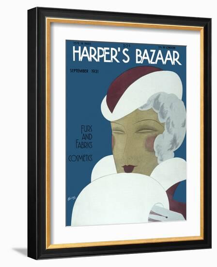 Harper's Bazaar, September 1931-null-Framed Art Print