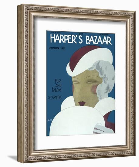 Harper's Bazaar, September 1931-null-Framed Premium Giclee Print