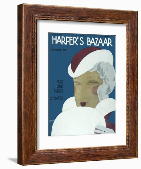 Harper's Bazaar, September 1931-null-Framed Premium Giclee Print