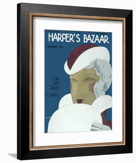 Harper's Bazaar, September 1931-null-Framed Premium Giclee Print