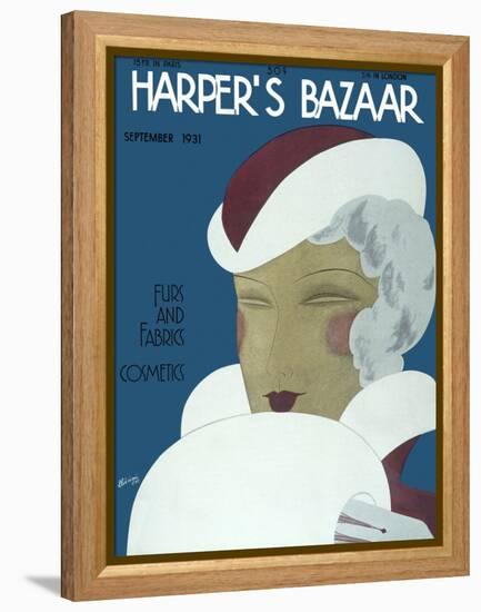 Harper's Bazaar, September 1931-null-Framed Stretched Canvas