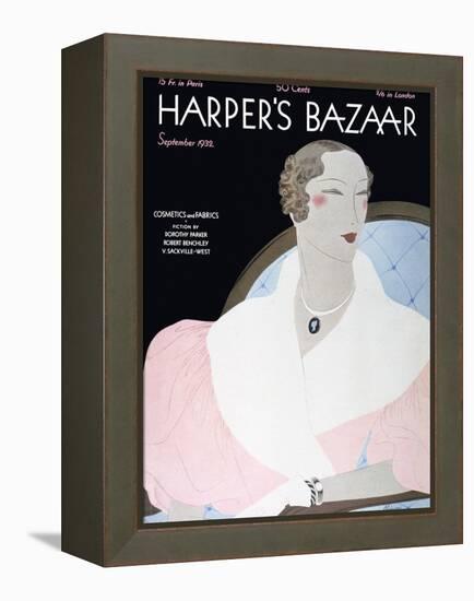 Harper's Bazaar, September 1932-null-Framed Stretched Canvas