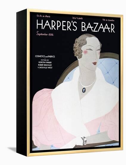 Harper's Bazaar, September 1932-null-Framed Stretched Canvas