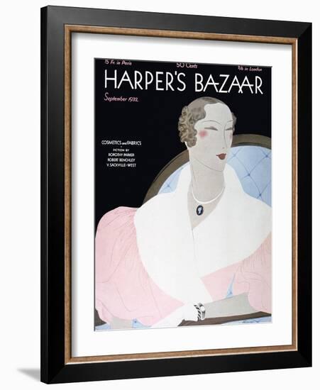 Harper's Bazaar, September 1932-null-Framed Art Print