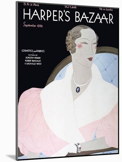 Harper's Bazaar, September 1932-null-Mounted Art Print