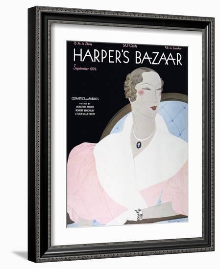 Harper's Bazaar, September 1932-null-Framed Art Print