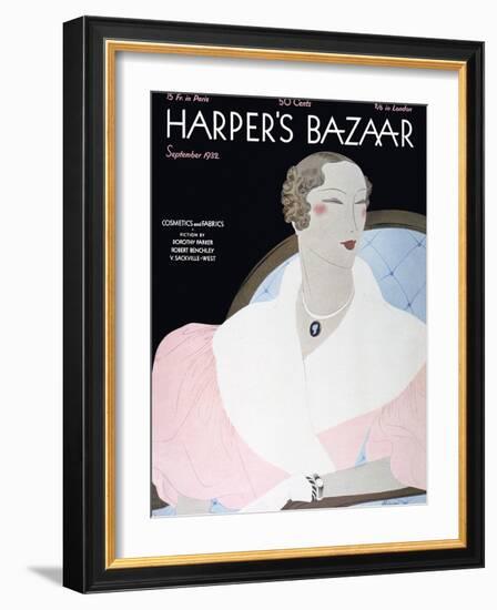 Harper's Bazaar, September 1932-null-Framed Art Print