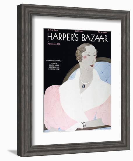 Harper's Bazaar, September 1932-null-Framed Art Print