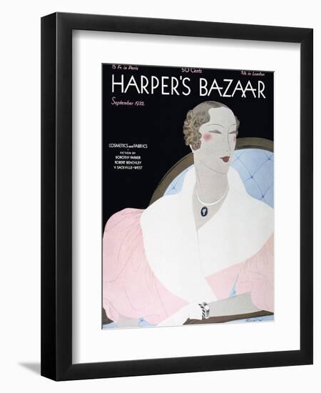 Harper's Bazaar, September 1932-null-Framed Art Print