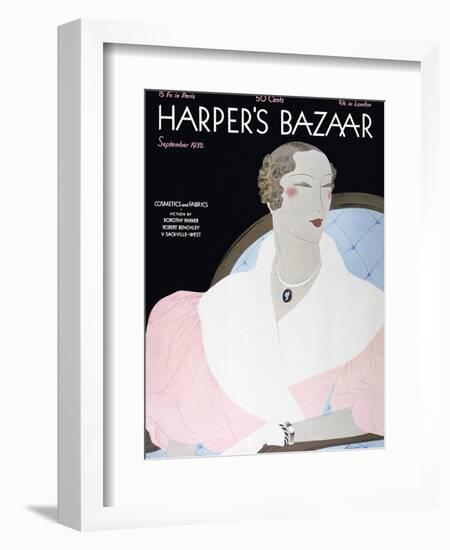 Harper's Bazaar, September 1932-null-Framed Art Print