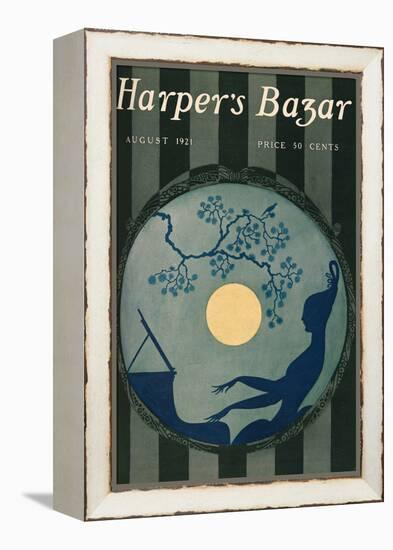 Harper's Bazar, August 1921-null-Framed Stretched Canvas