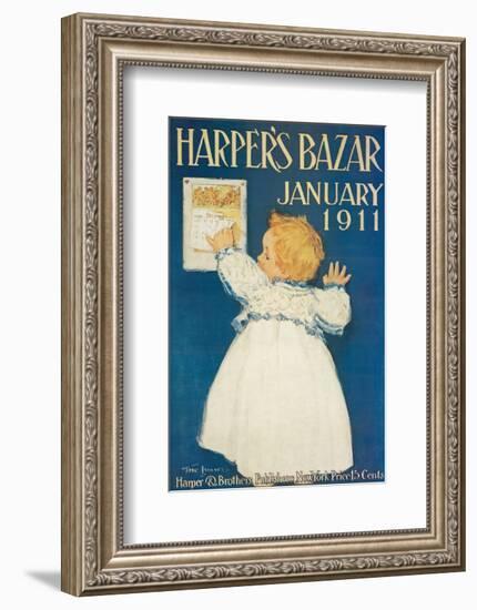 Harper's Bazar, January 1911-null-Framed Premium Giclee Print