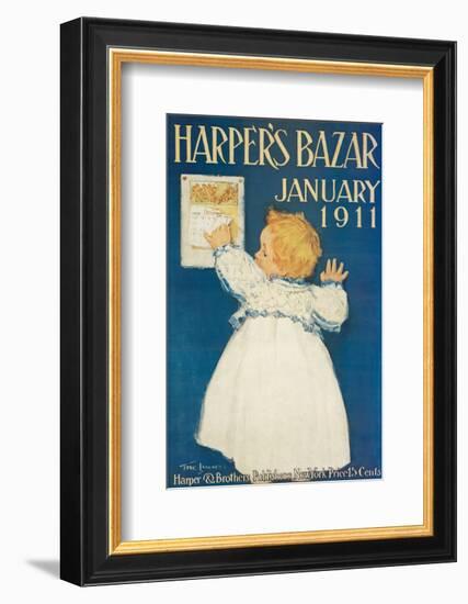 Harper's Bazar, January 1911-null-Framed Premium Giclee Print