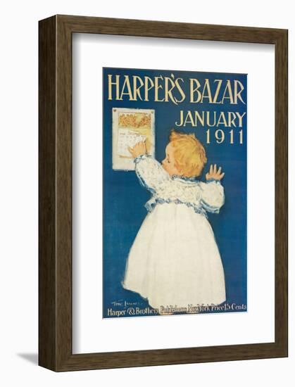 Harper's Bazar, January 1911-null-Framed Premium Giclee Print