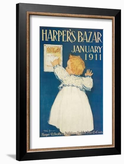 Harper's Bazar, January 1911-null-Framed Art Print