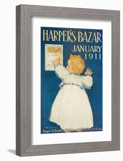 Harper's Bazar, January 1911-null-Framed Art Print