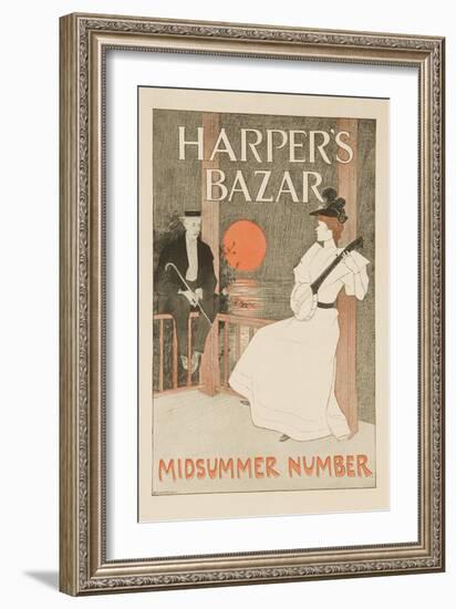 Harper's Bazar Midsummer Number Poster-null-Framed Giclee Print