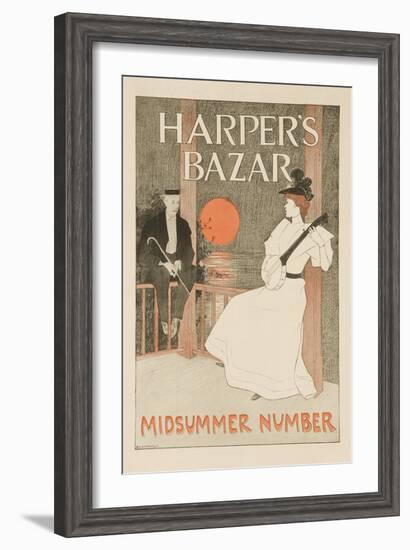 Harper's Bazar Midsummer Number Poster-null-Framed Giclee Print