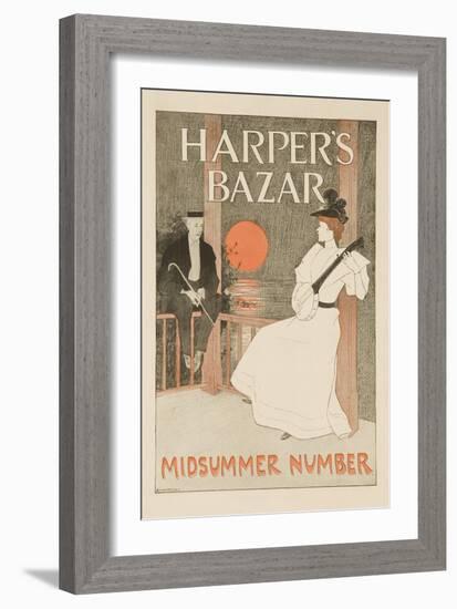 Harper's Bazar Midsummer Number Poster-null-Framed Giclee Print