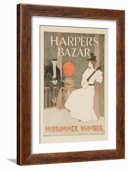 Harper's Bazar Midsummer Number Poster-null-Framed Giclee Print