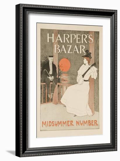Harper's Bazar Midsummer Number Poster-null-Framed Giclee Print