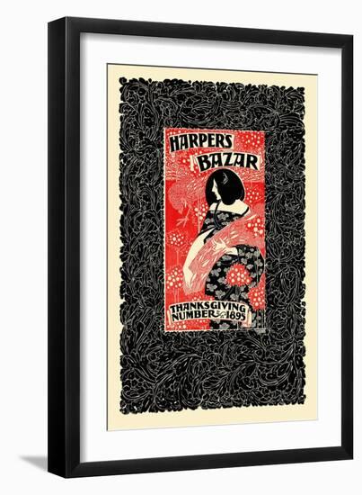 Harper's Bazar, Thanksgiving Number, 1895-Will Bradley-Framed Art Print
