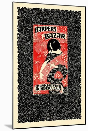 Harper's Bazar, Thanksgiving Number, 1895-Will Bradley-Mounted Art Print