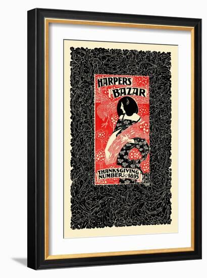 Harper's Bazar, Thanksgiving Number, 1895-Will Bradley-Framed Art Print