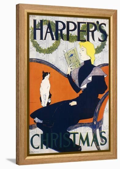 Harper's Christmas, 1894-Edward Penfield-Framed Premier Image Canvas