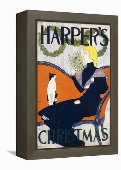 Harper's Christmas, 1894-Edward Penfield-Framed Premier Image Canvas