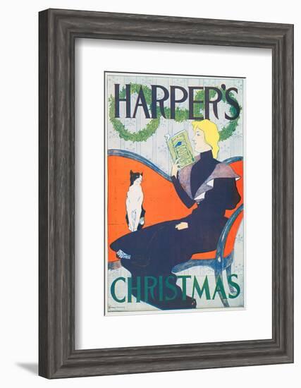 Harper's Christmas-Edward Penfield-Framed Art Print