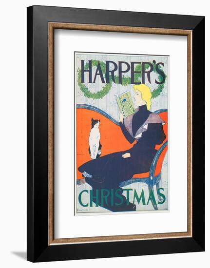 Harper's Christmas-Edward Penfield-Framed Art Print