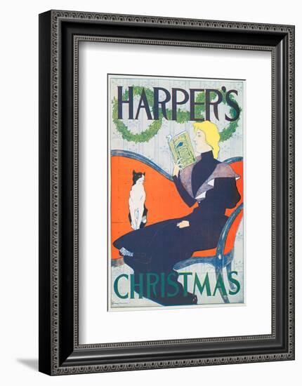 Harper's Christmas-Edward Penfield-Framed Art Print