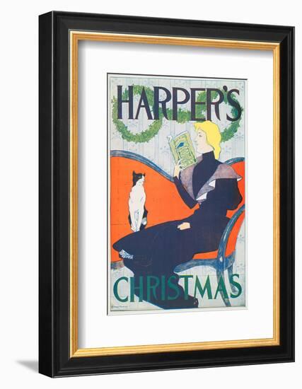 Harper's Christmas-Edward Penfield-Framed Art Print