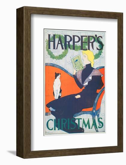 Harper's Christmas-Edward Penfield-Framed Art Print