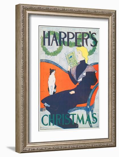 Harper's Christmas-Edward Penfield-Framed Art Print