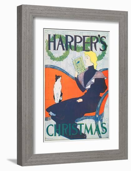 Harper's Christmas-Edward Penfield-Framed Art Print