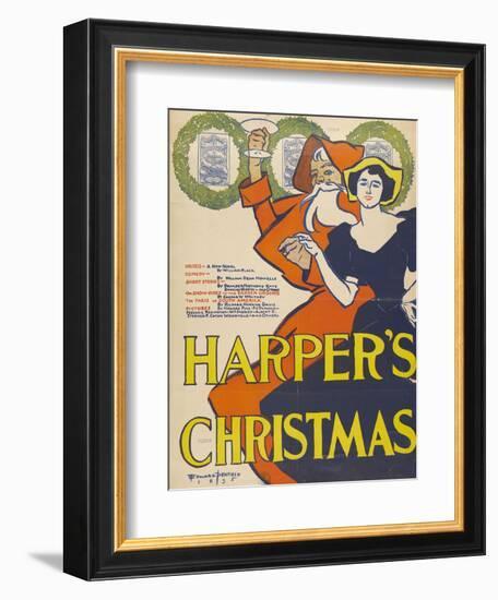 Harper's Christmas-Edward Penfield-Framed Giclee Print